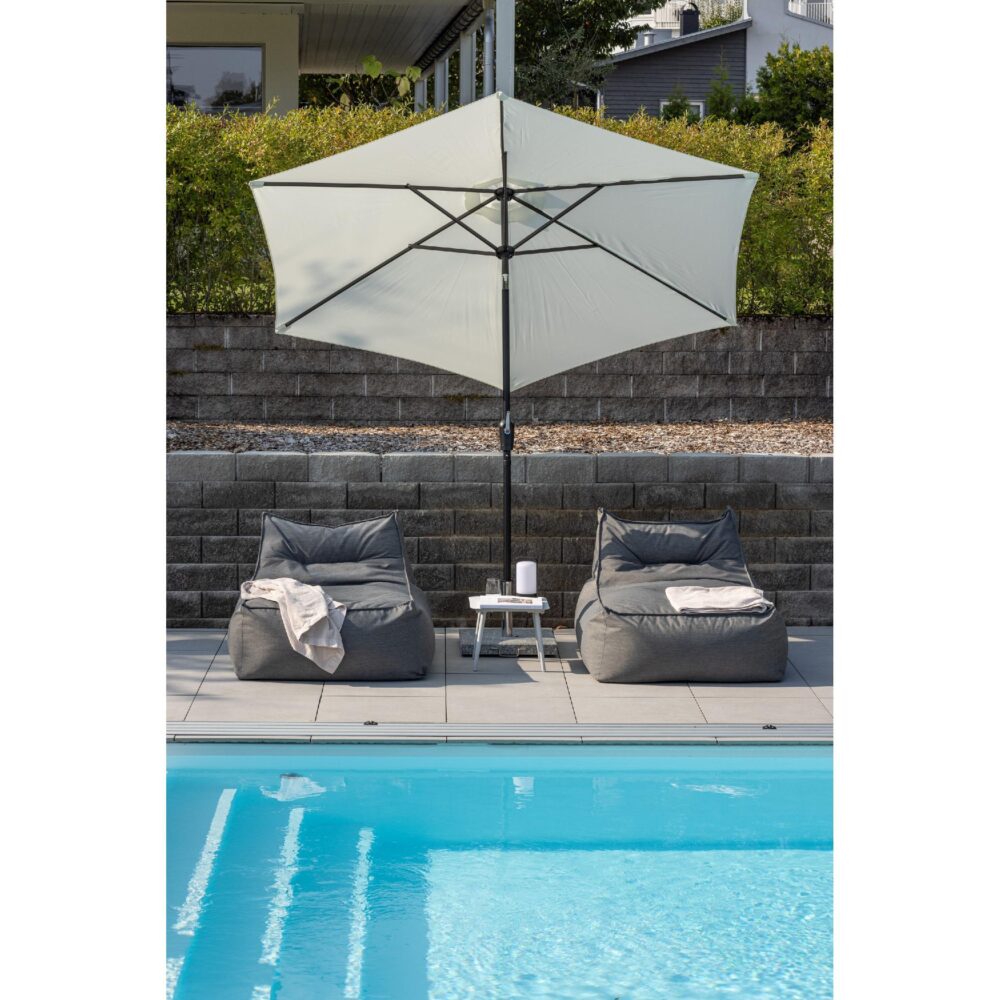 witte tuinparasol 3 meter afbeelding 14