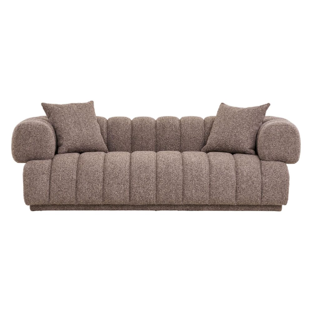 bruine stoffen loungebank afbeelding 1