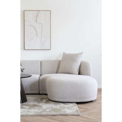 loungebank Aaren rechts off white afbeelding 6