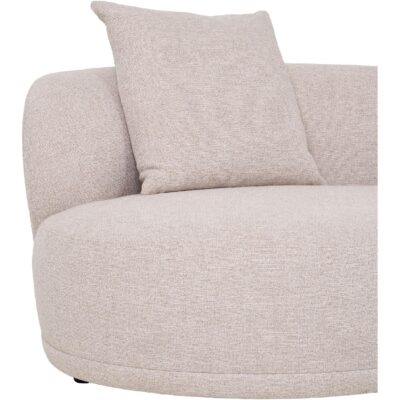 loungebank Aaren rechts off white afbeelding 3