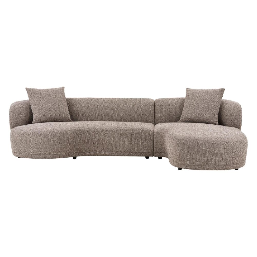 bruine hoekbank loungebank Aaren rechts afbeelding 1