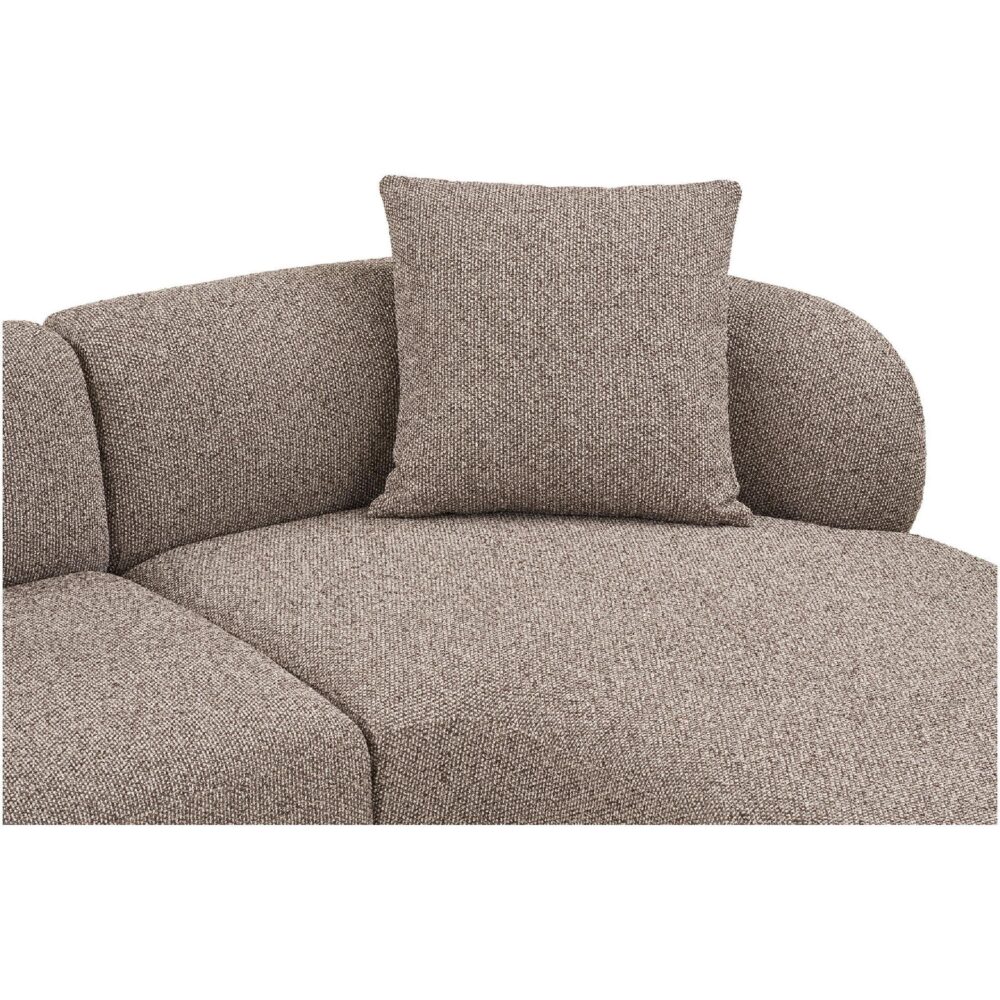 bruine hoekbank loungebank Aaren rechts afbeelding 3