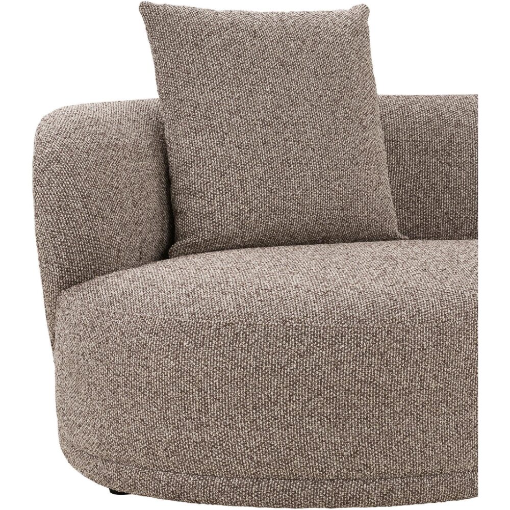 bruine hoekbank loungebank Aaren rechts afbeelding 4