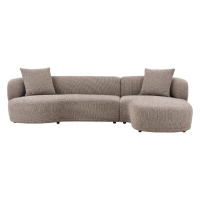 bruine hoekbank loungebank Aaren rechts afbeelding 1