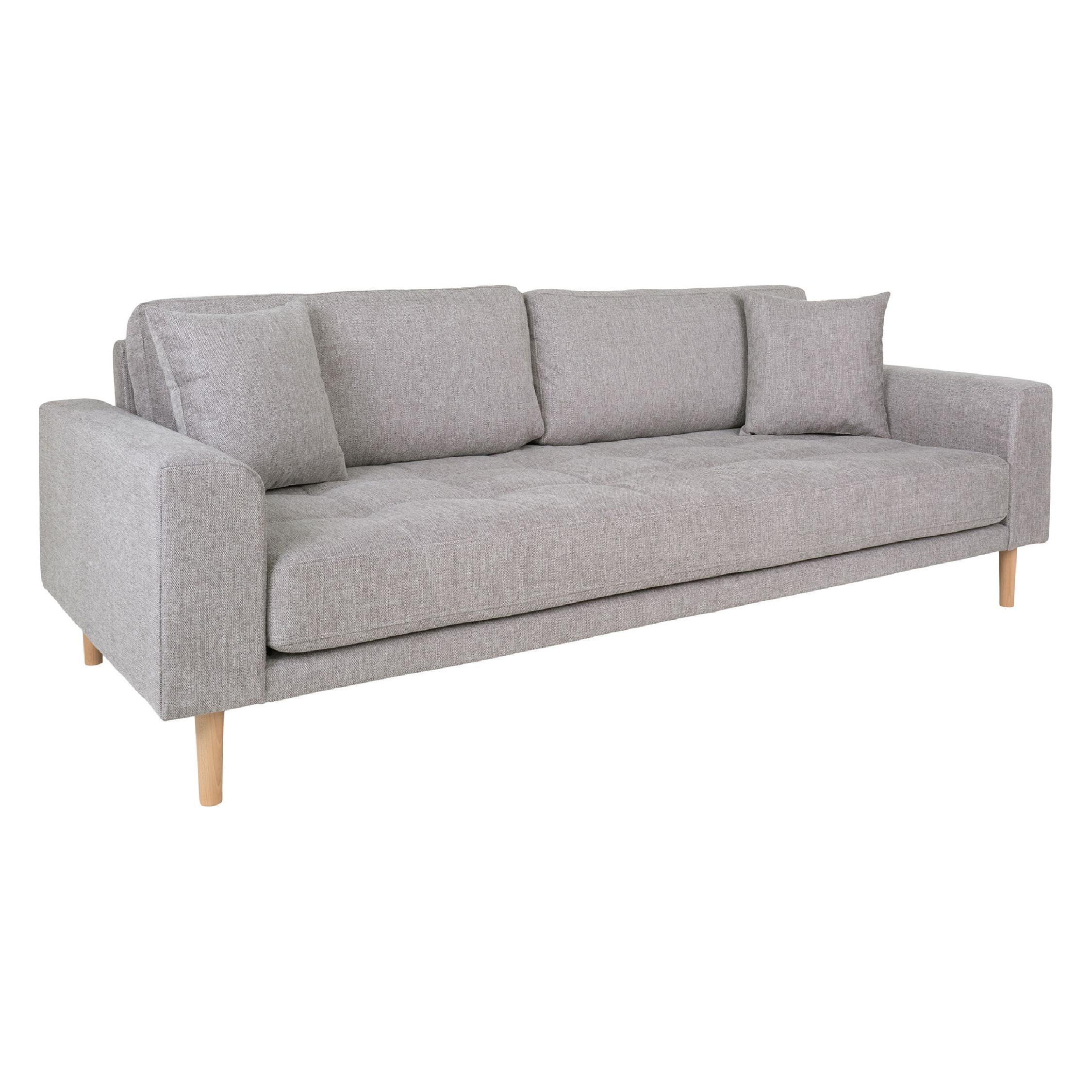 Inra lichtgrijze 3 zits bank afbeelding 2