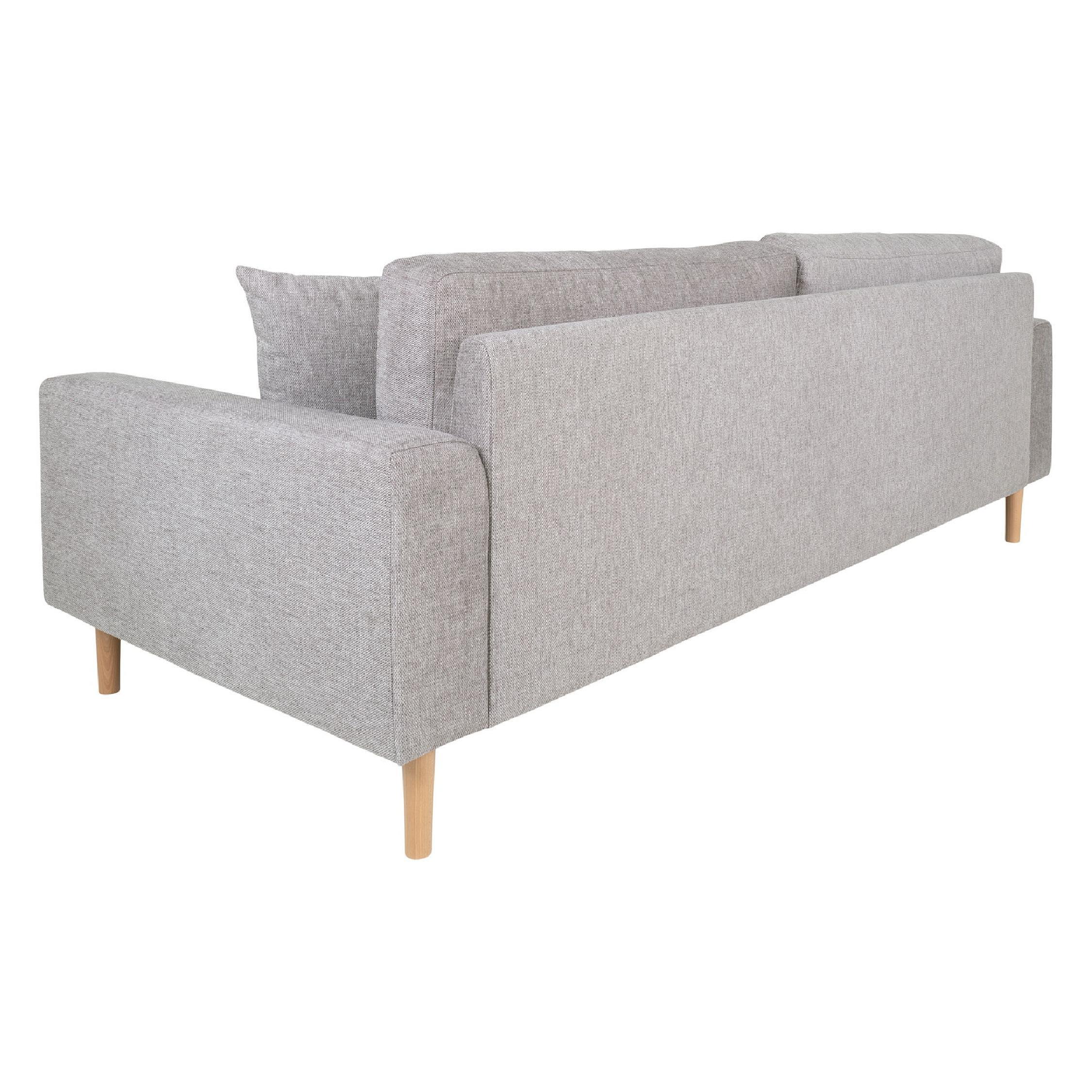 Inra lichtgrijze 3 zits bank afbeelding 4