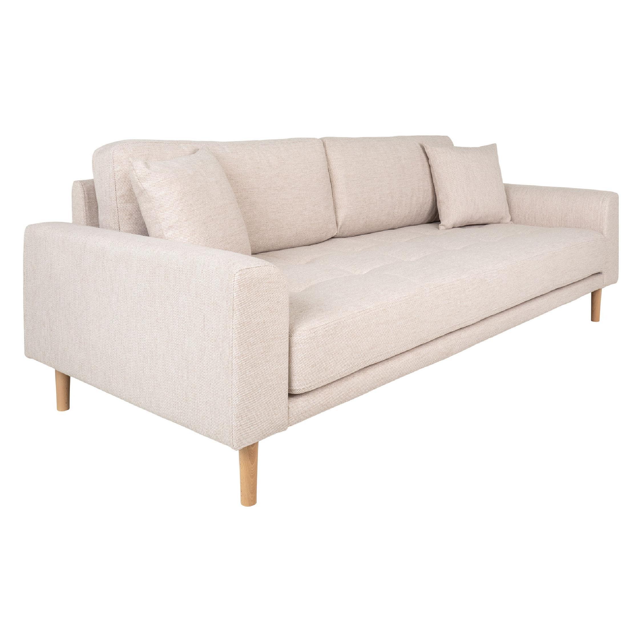 Inra beige 3 zits bank afbeelding 3