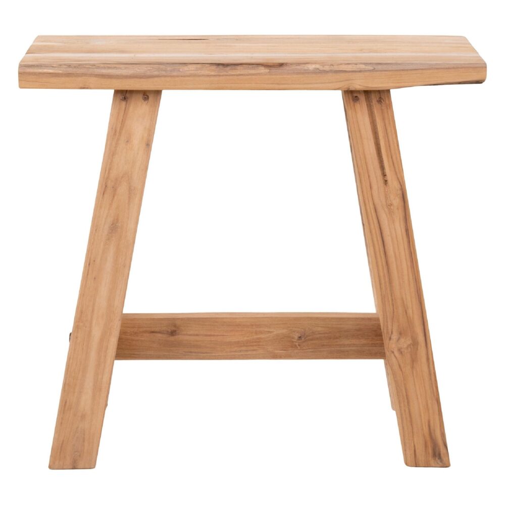 teakhouten bankje 50x25x45 afbeelding 2