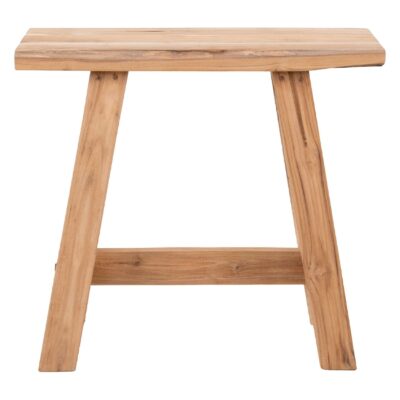 teakhouten bankje 50x25x45 afbeelding 2