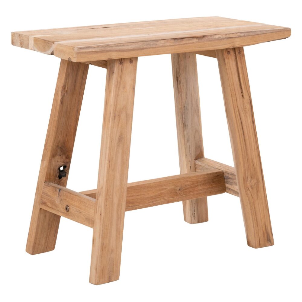 teakhouten bankje 50x25x45 afbeelding 1