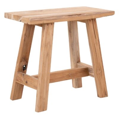 teakhouten bankje 50x25x45 afbeelding 1