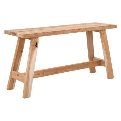 teakhouten halbankje 90 cm afbeelding 1