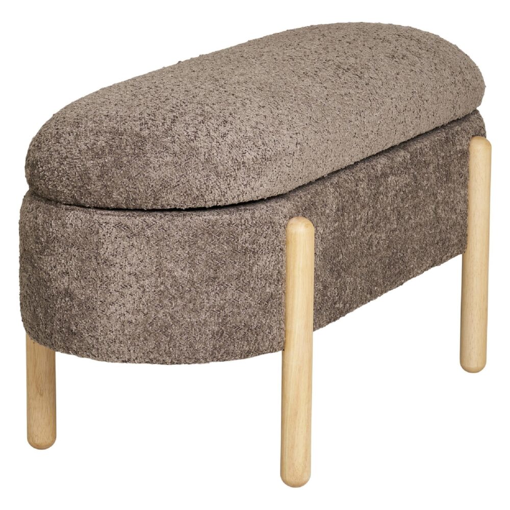 bruine halbank met opbergruimte afbeelding 3