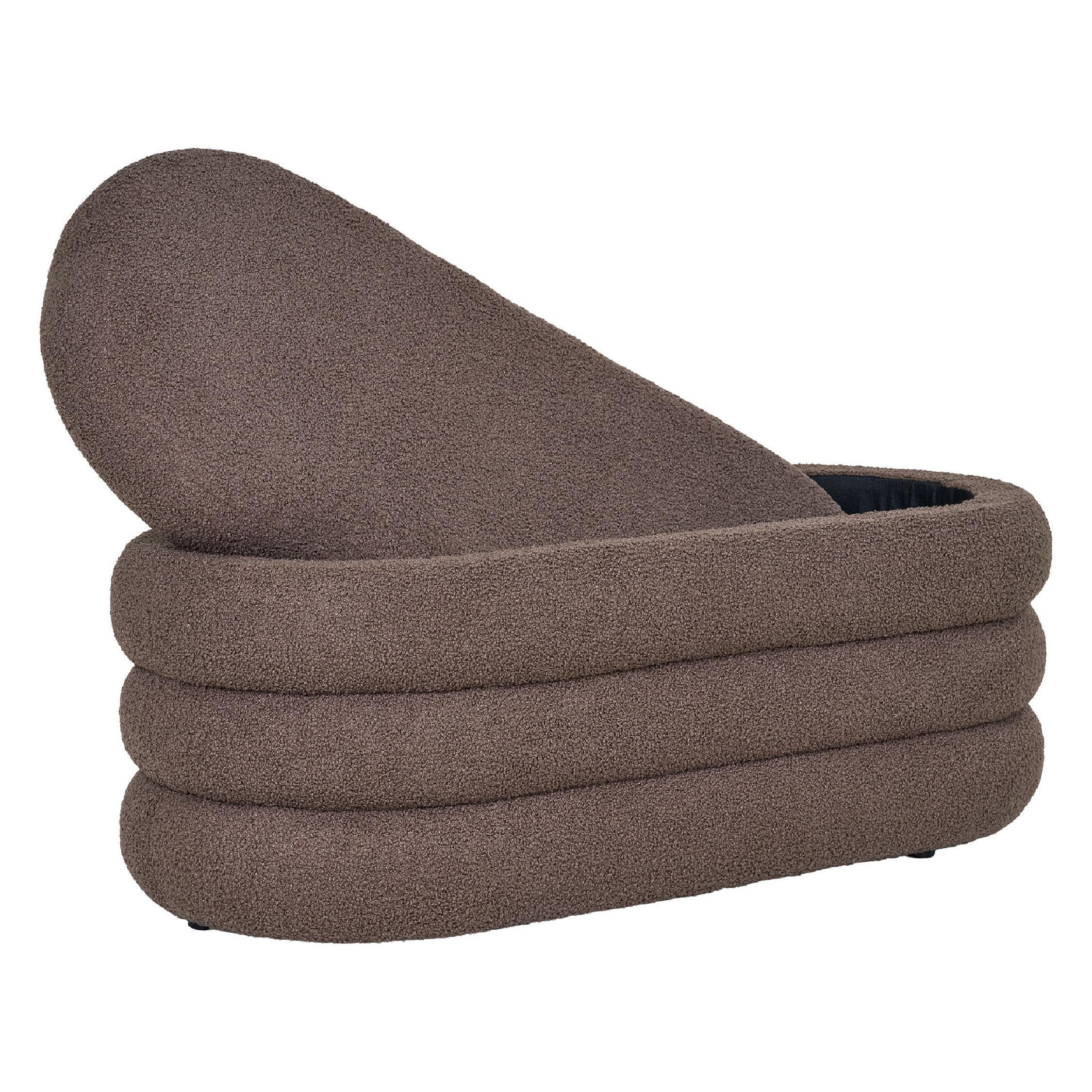 bruine teddy schoenenbank met opbergruimte afbeelding 5