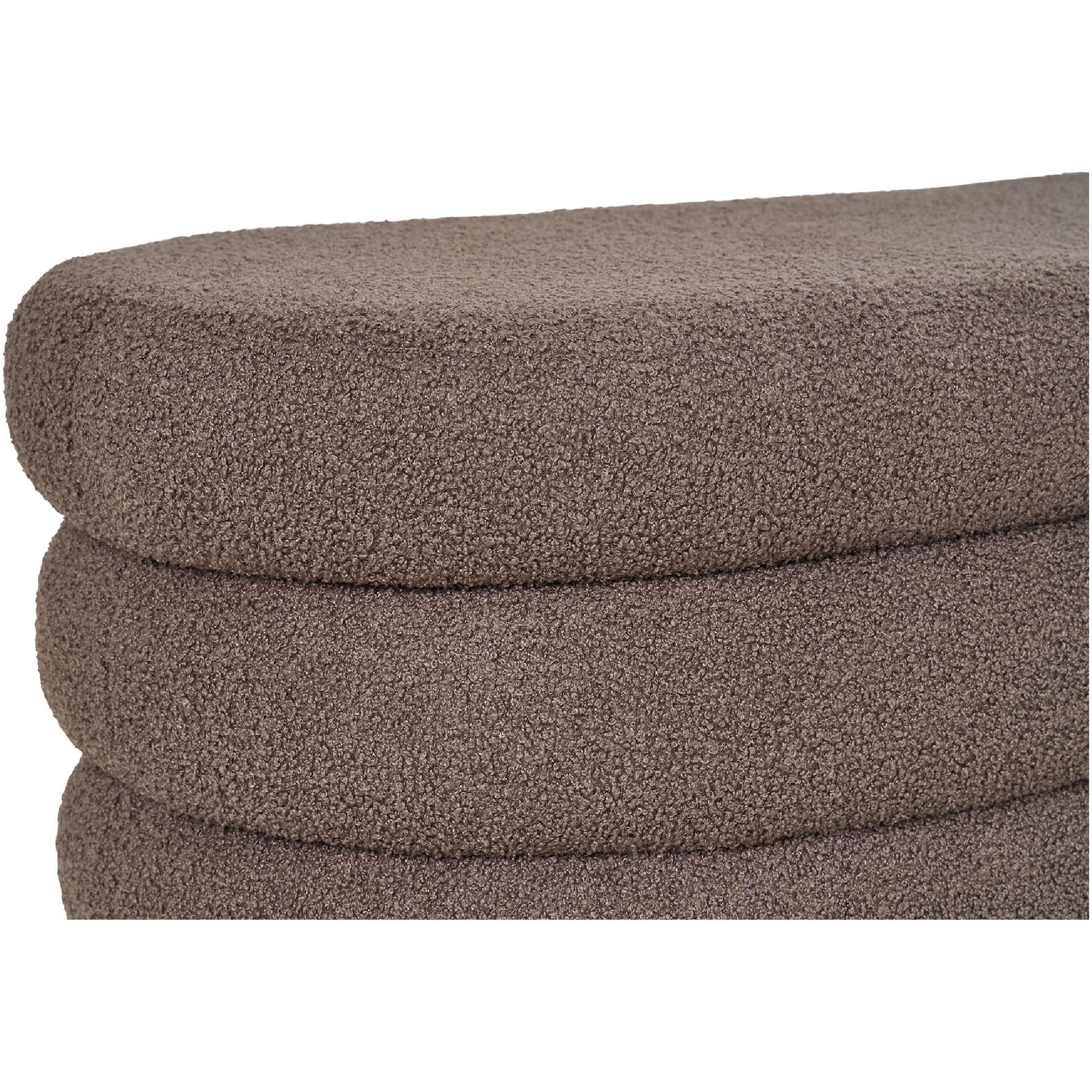 bruine teddy schoenenbank met opbergruimte afbeelding 6