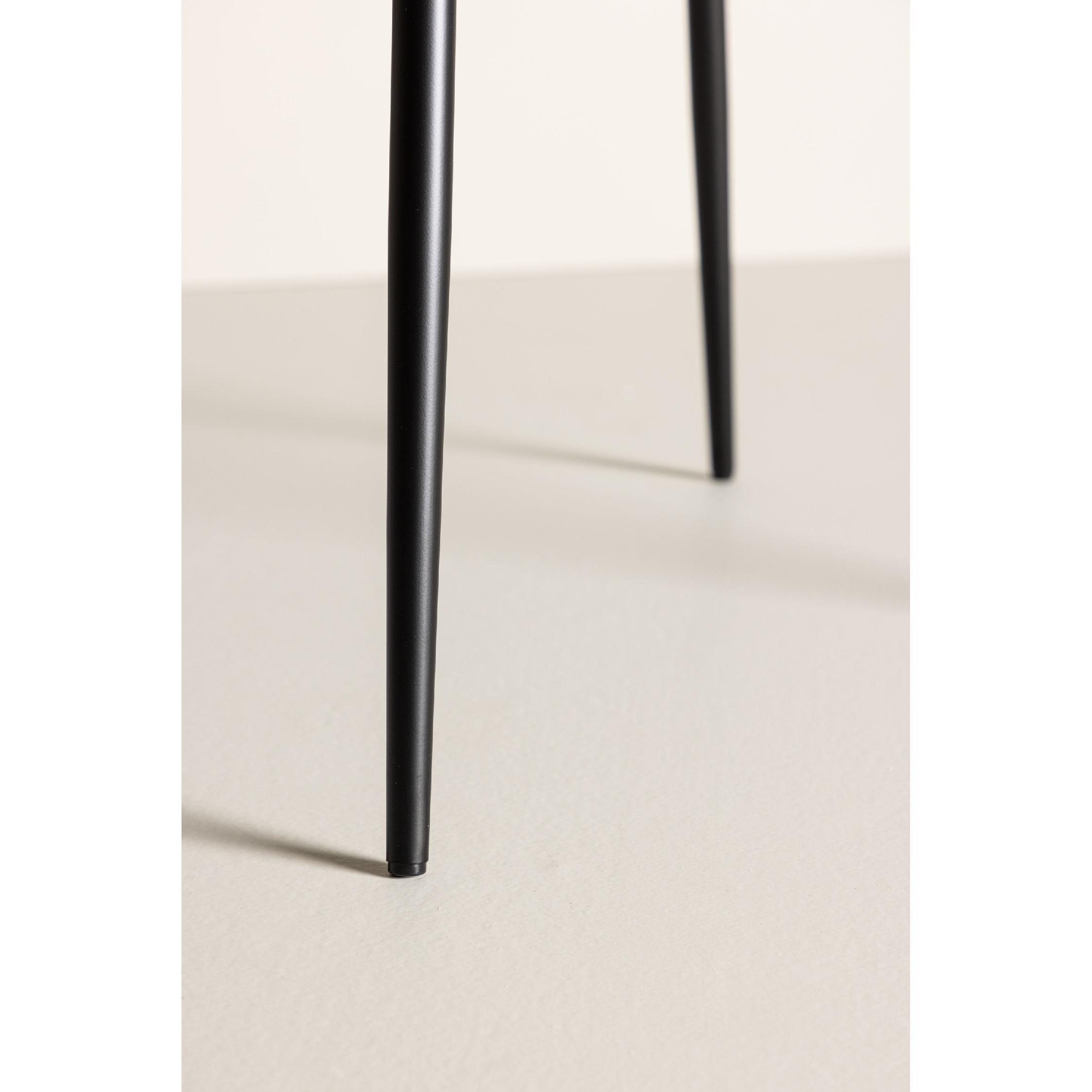 grijze velvet eetkamerstoel met armleuningen afbeelding 9