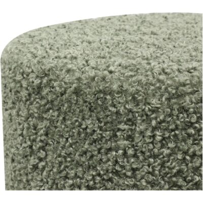 groene teddy poef rond afbeelding 3