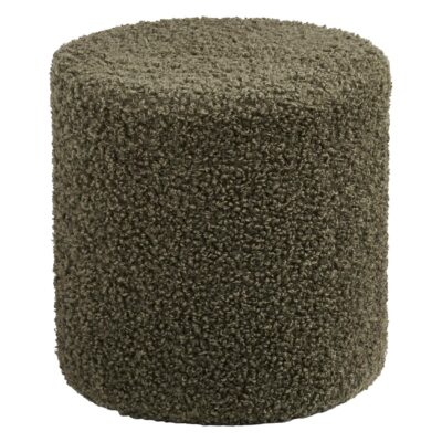 groene teddy poef rond afbeelding 1