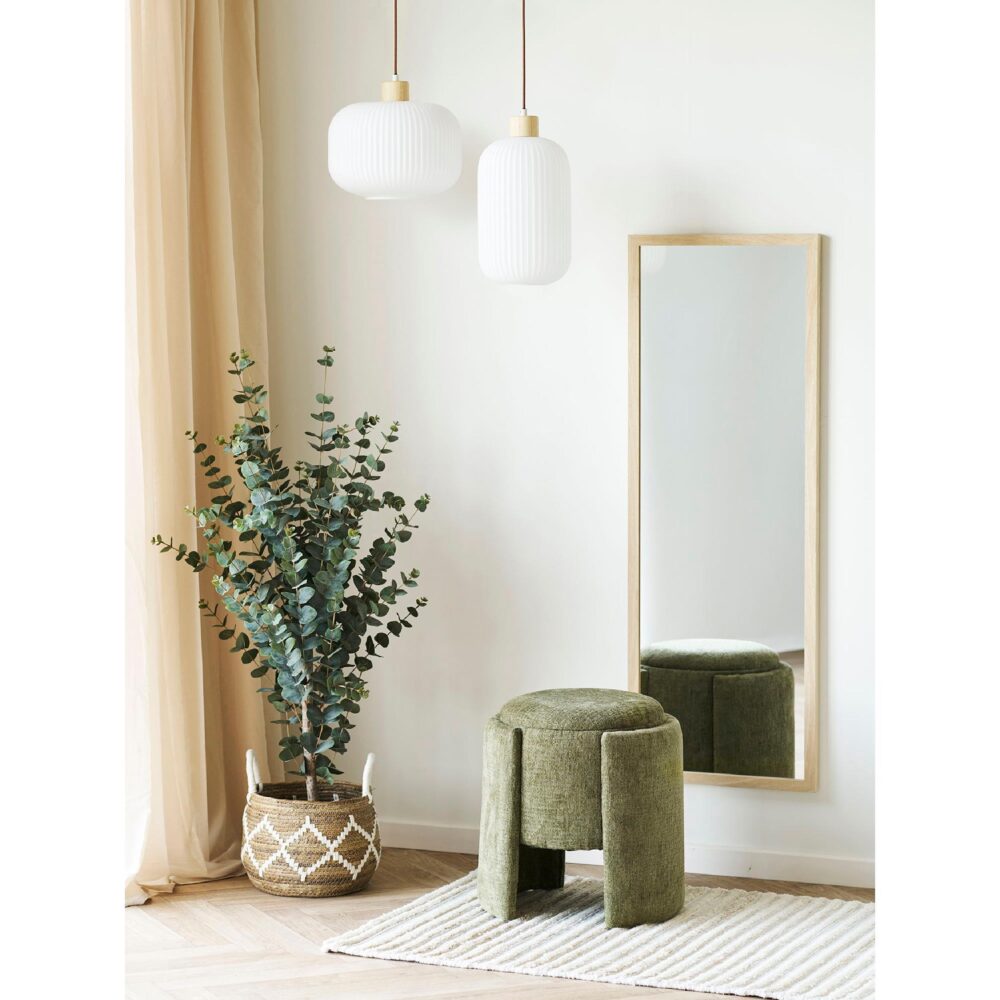 groene ronde poef voetenbank afbeelding 6