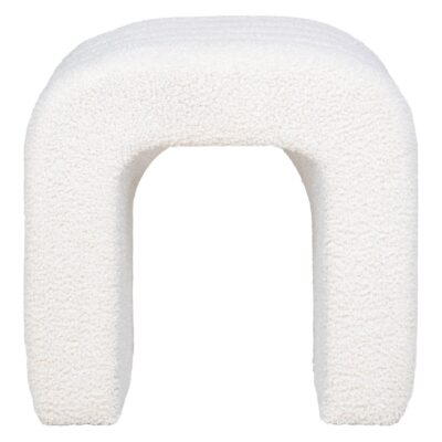 witte teddy poef afbeelding 2