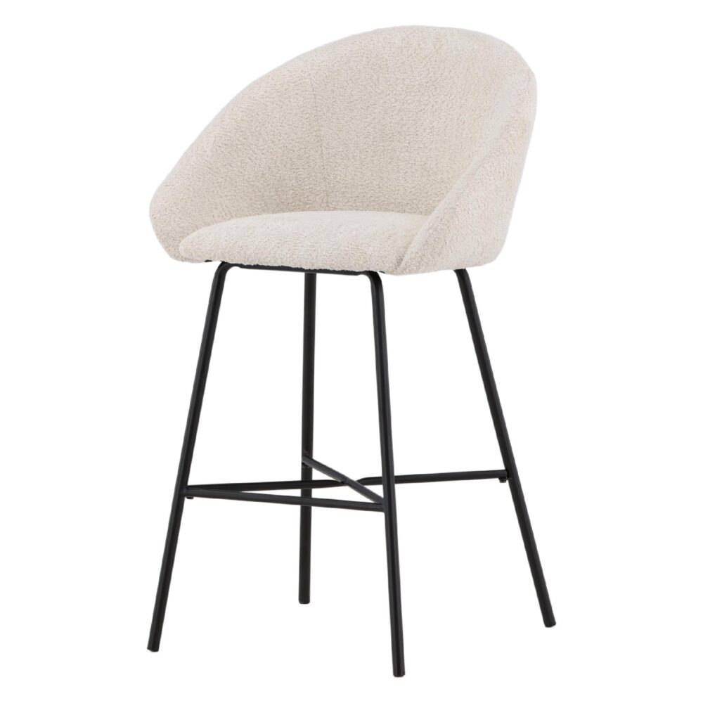 witte teddy barkrukken set van 2 afbeelding 6