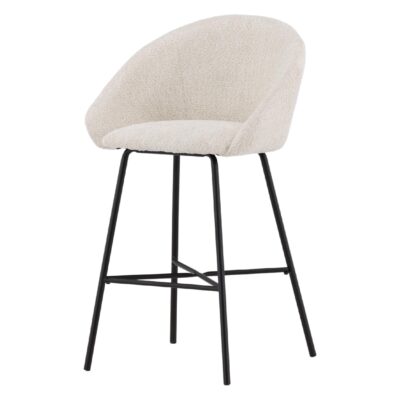 witte teddy barkrukken set van 2 afbeelding 6