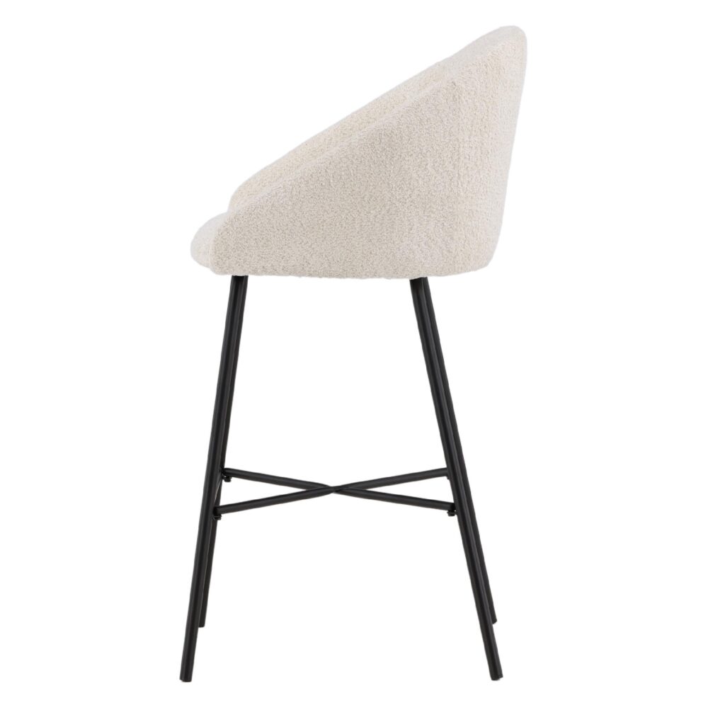 witte teddy barkrukken set van 2 afbeelding 8