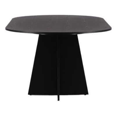 ovale zwarte eettafel Kuna 230x115 afbeelding 2