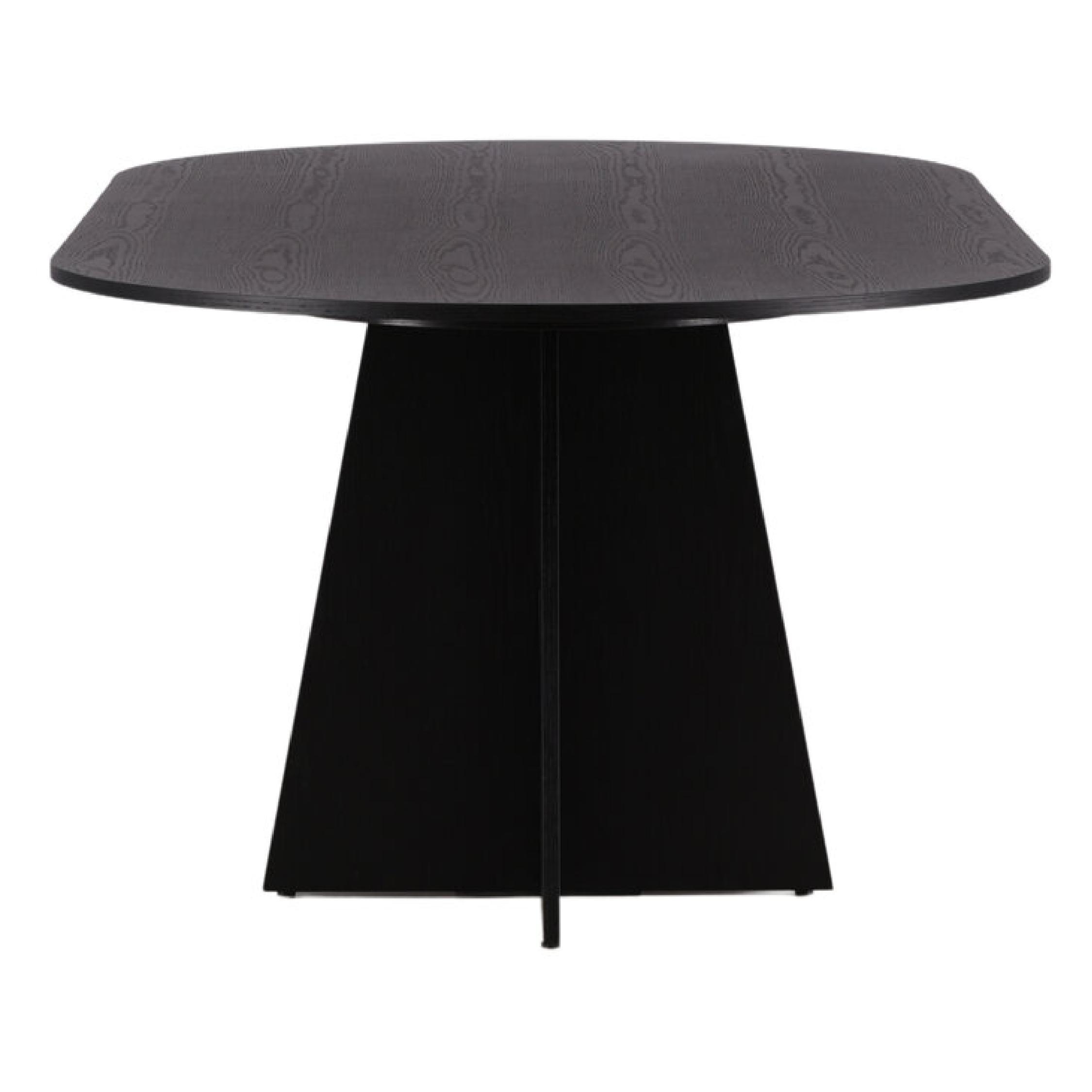 ovale zwarte eettafel Kuna 230x115 afbeelding 2