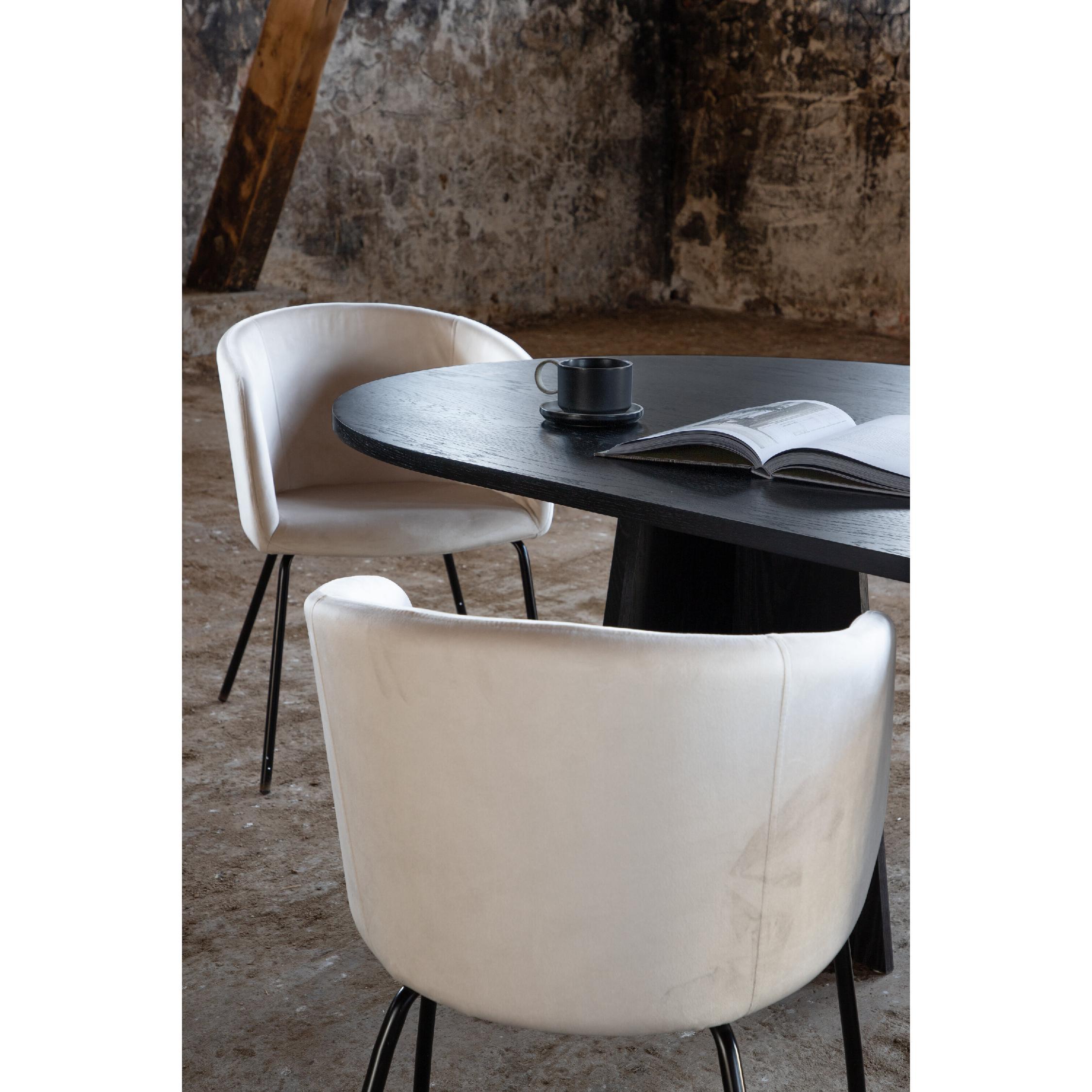 ovale zwarte eettafel Kuna 230x115 afbeelding 11