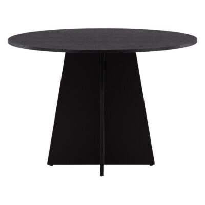 ronde zwarte eettafel Kuna 110 cm afbeelding 2