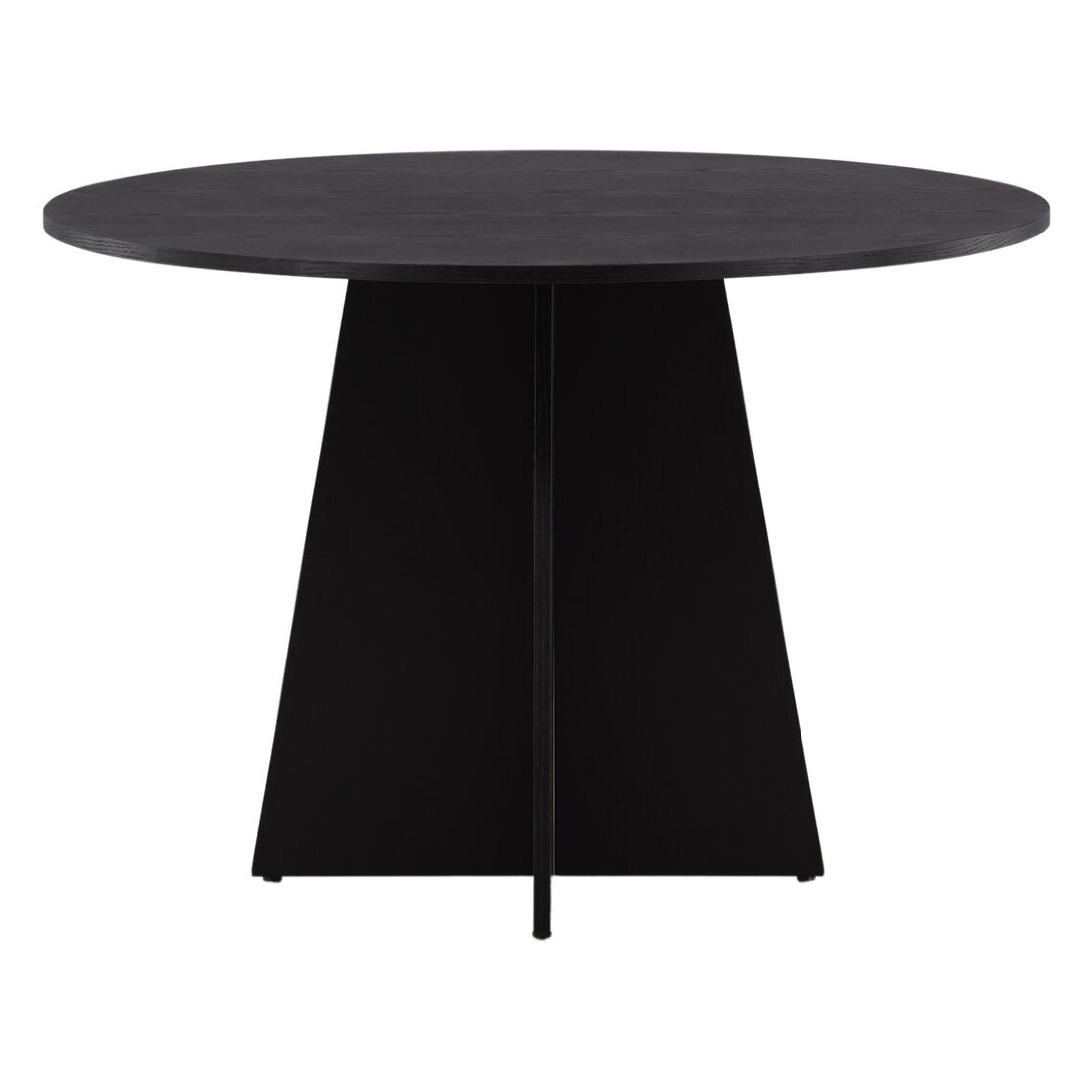 ronde zwarte eettafel Kuna 110 cm afbeelding 2