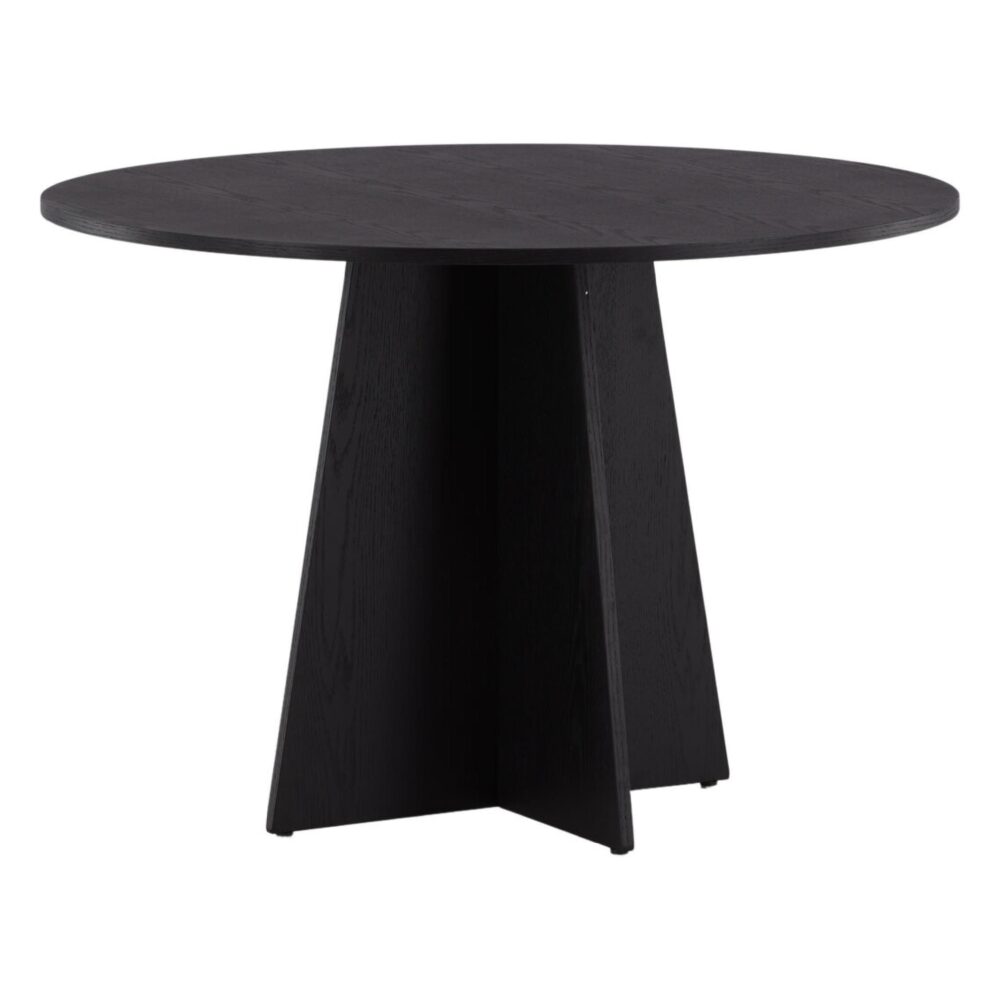 ronde zwarte eettafel Kuna 110 cm afbeelding 3