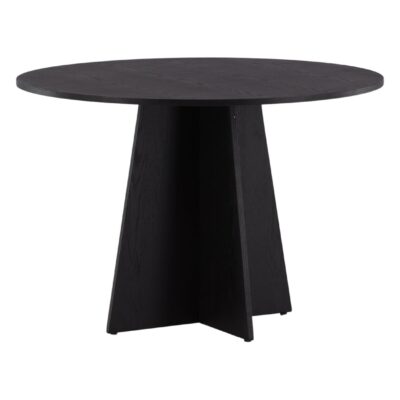 ronde zwarte eettafel Kuna 110 cm afbeelding 3