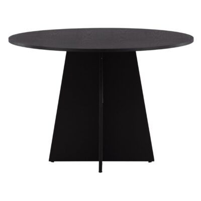 ronde zwarte eettafel Kuna 110 cm afbeelding 4