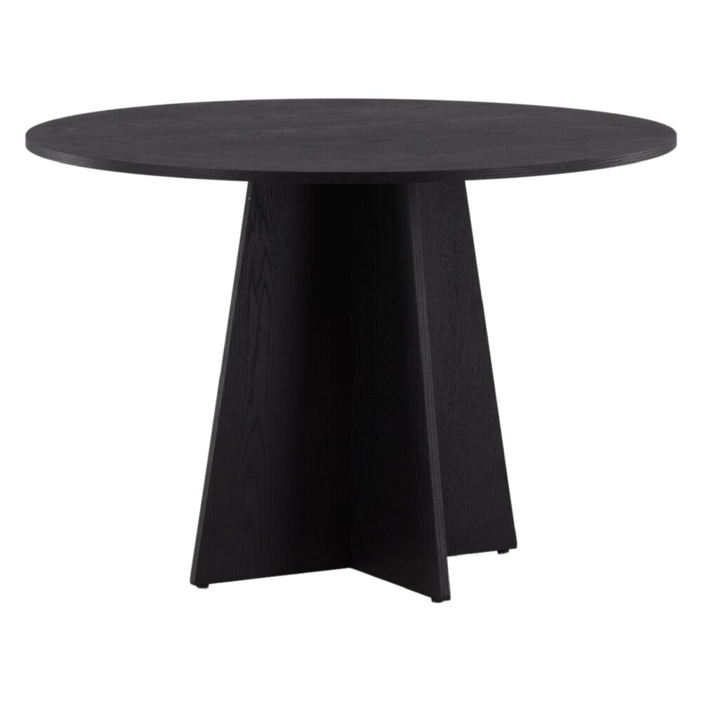 ronde zwarte eettafel Kuna 110 cm afbeelding 6