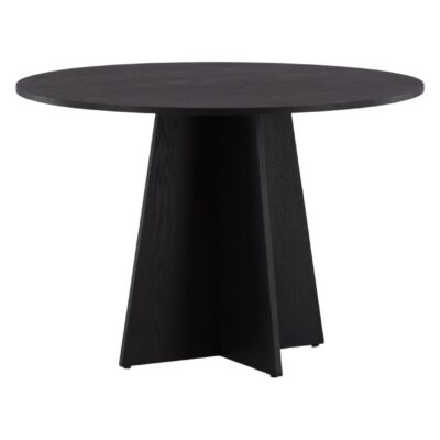 ronde zwarte eettafel Kuna 110 cm afbeelding 6