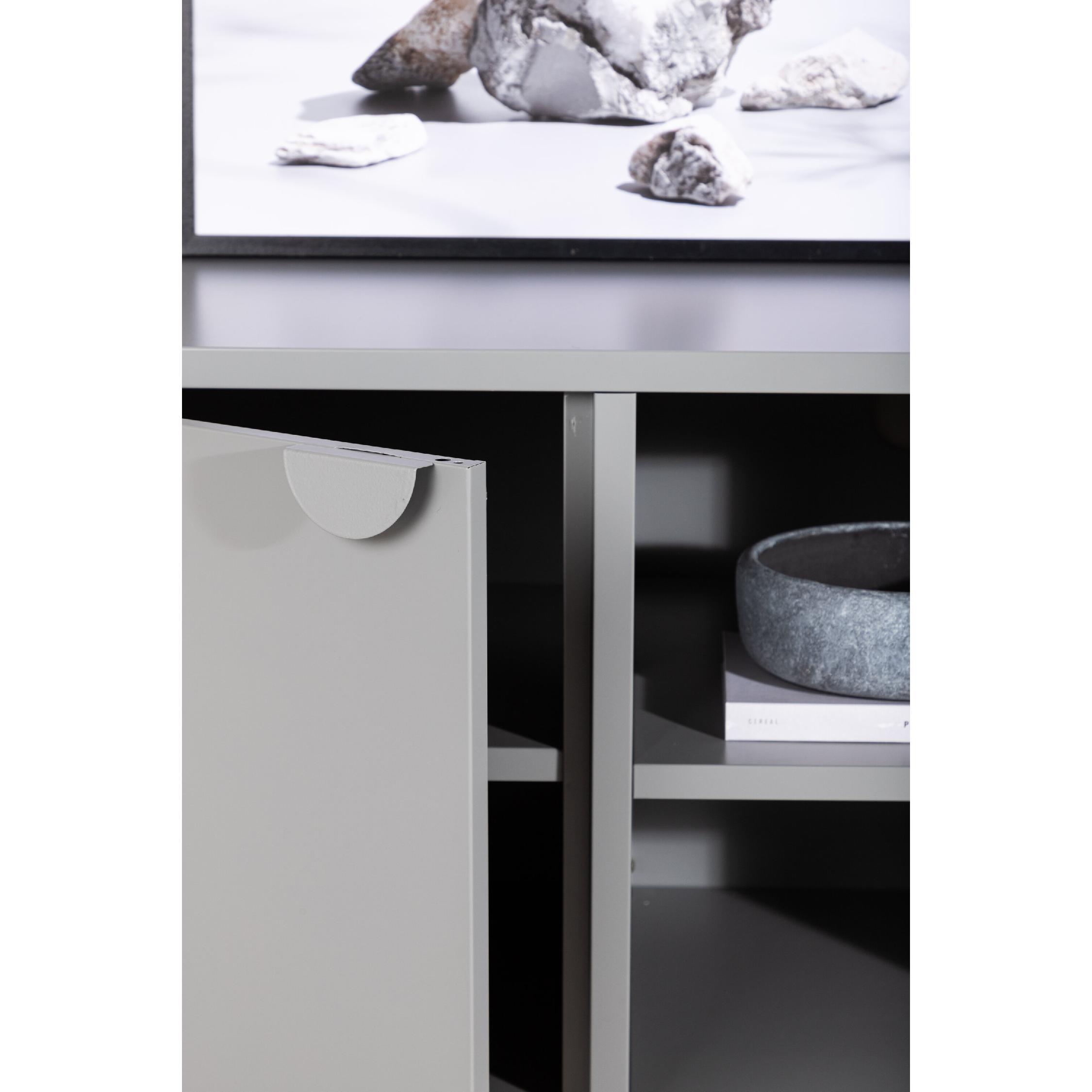 lichtgrijs stalen tv meubel Fynn afbeelding 10