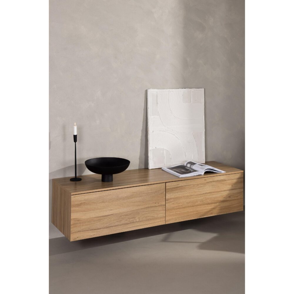 tv meubel Lora eikenlook met opbergruimte afbeelding 10