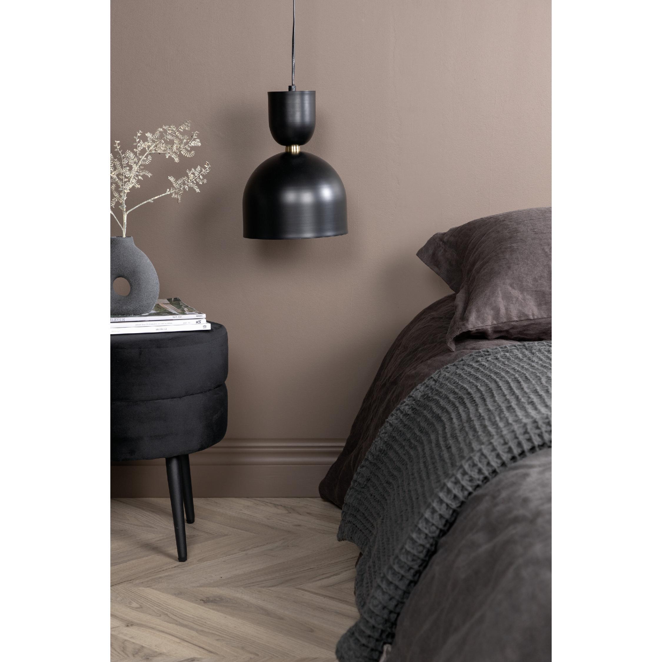 zwarte ronde hanglamp eettafel afbeelding 3