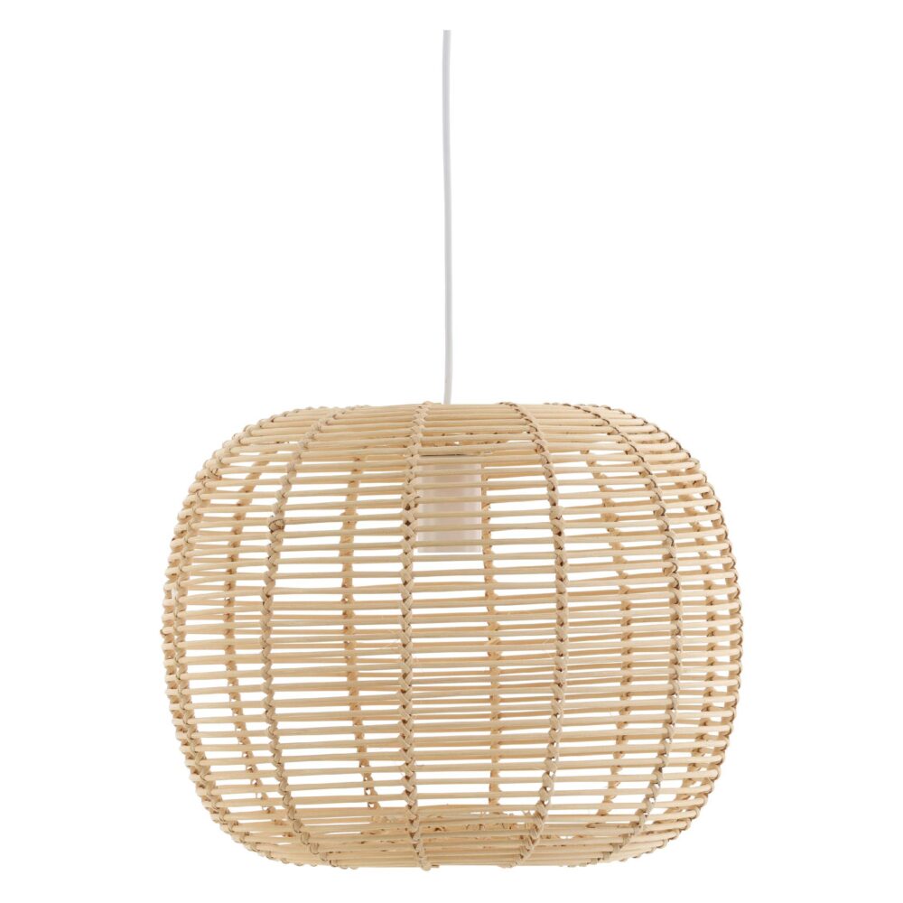 groene rotan hanglamp gevlochten afbeelding 1