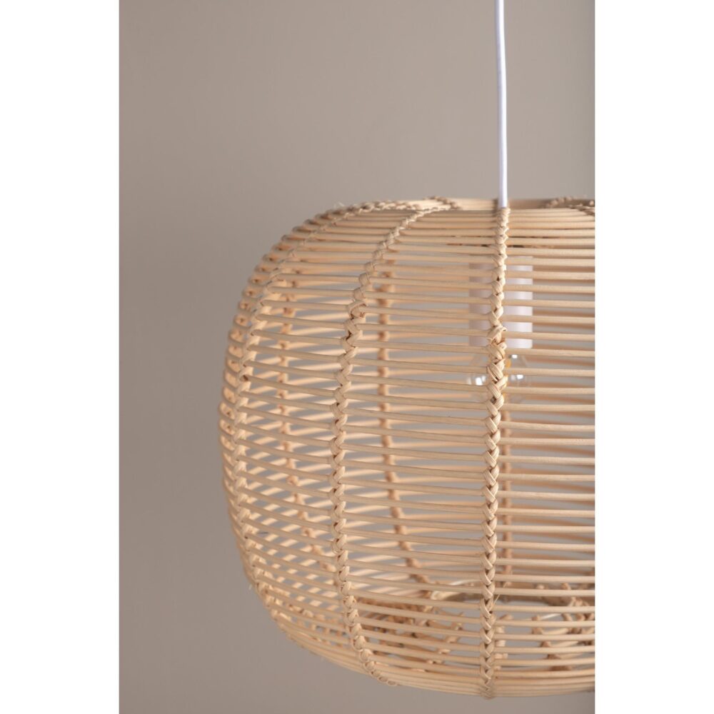 groene rotan hanglamp gevlochten afbeelding 5