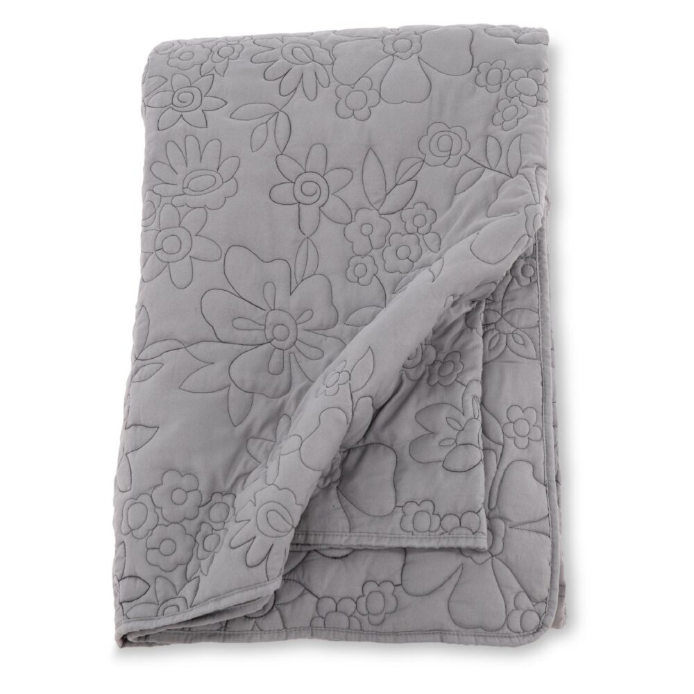 lichtgrijze microvezel bedsprei 250x150 afbeelding 3