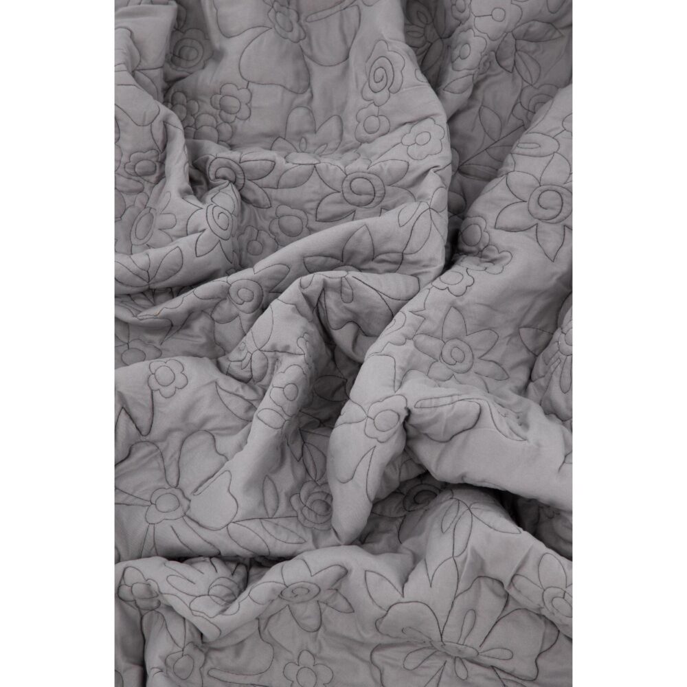 lichtgrijze microvezel bedsprei 260x260 afbeelding 6