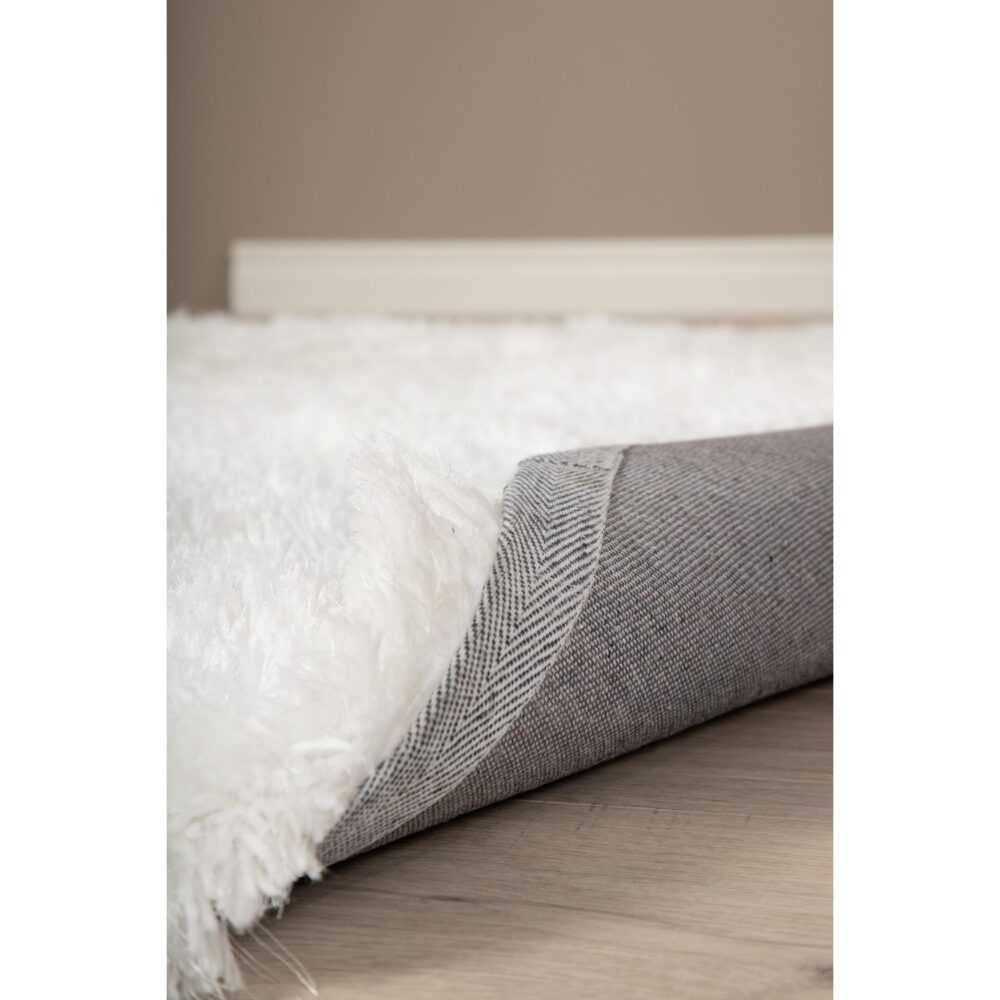 wit rond hoogpolig vloerkleed 300 cm afbeelding 7