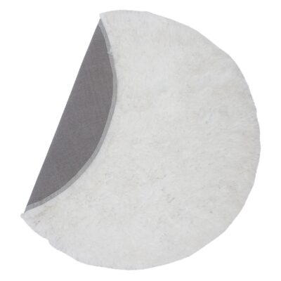 wit rond hoogpolig vloerkleed 300 cm afbeelding 2