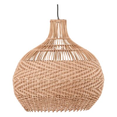 rotan hanglamp rieten kap 50 cm afbeelding 1