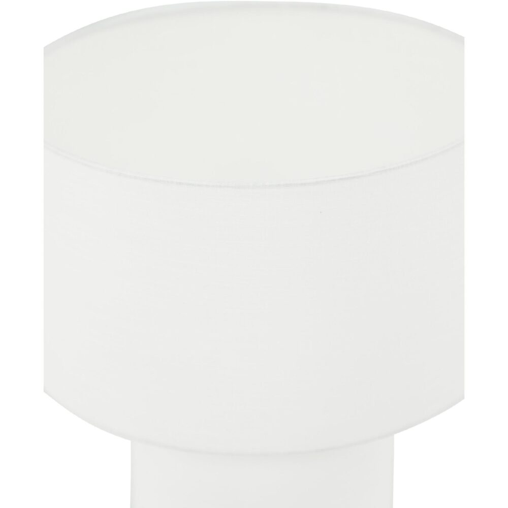Scandinavische linnen tafellamp wit afbeelding 4