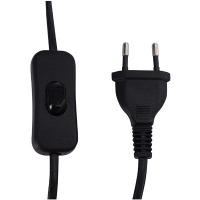 donkergrijze linnen tafellamp afbeelding 3