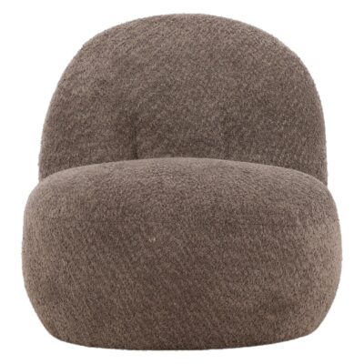 bruine bouclé fauteuil Ylena afbeelding 2